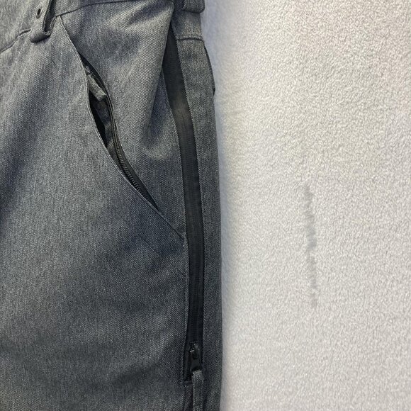 Lurking Class Snow Bibs Mens Medium Gray White Ski Snowboard Skull Overall Pants - Picture 14 of 16